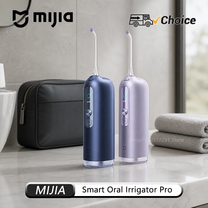 NEW Original MIJIA Oral Irrigator Pro Smart Portable Water Flosser 3 Cleaning Modes Micron Bubble Tooth Cleaner Mi Home App CN