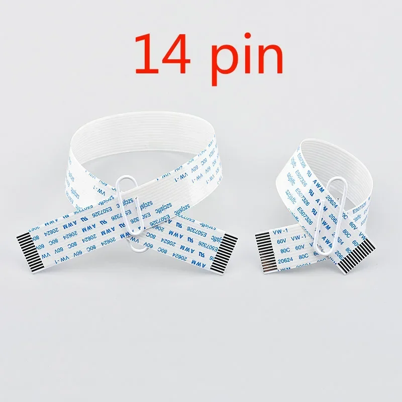 2X Print Head Flat Data Cable 14 Pins for Epson 4720 I3200 EPS3200 Solvent UV Flatbed Printer Printhead Flat Data Cable 14Pin