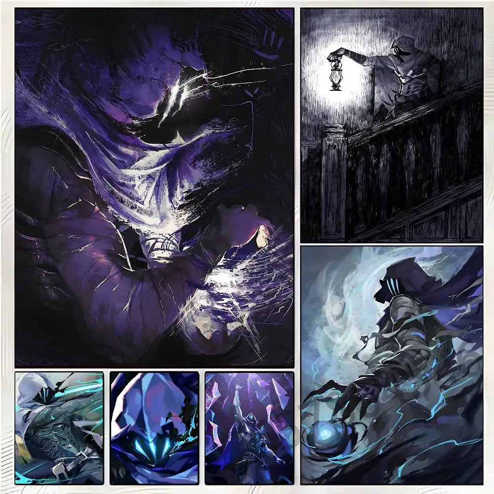 V-Valorant Omen Wall Art Poster Print Wall Decor for Living Room Bedroom Home Decoration