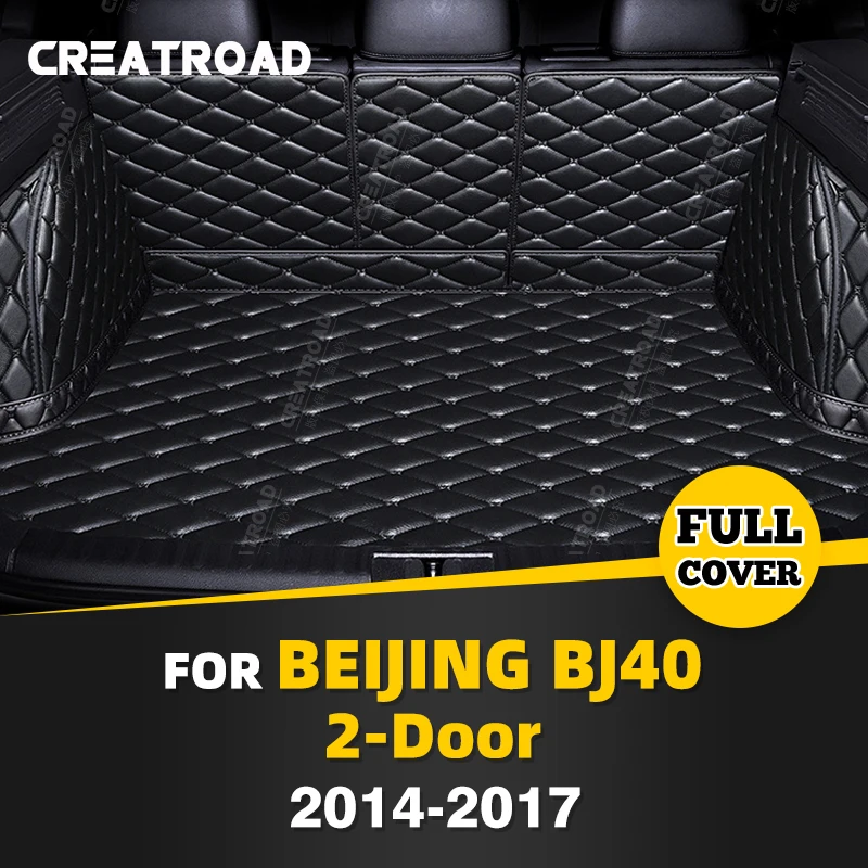 

Auto Full Coverage Trunk Mat For Beijing BJ40 2-Door 2014-2017 2016 2015 Car Boot Cover Pad Interior Protector Accessories