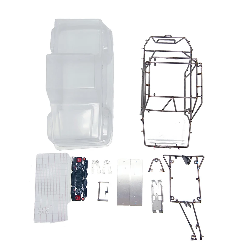 R2 Titanium Alloy Tube Frame Monocoque Shell Battery Box Parts for 1/10 RC Crawler Rainforest Chariot RCRFC Competition Special