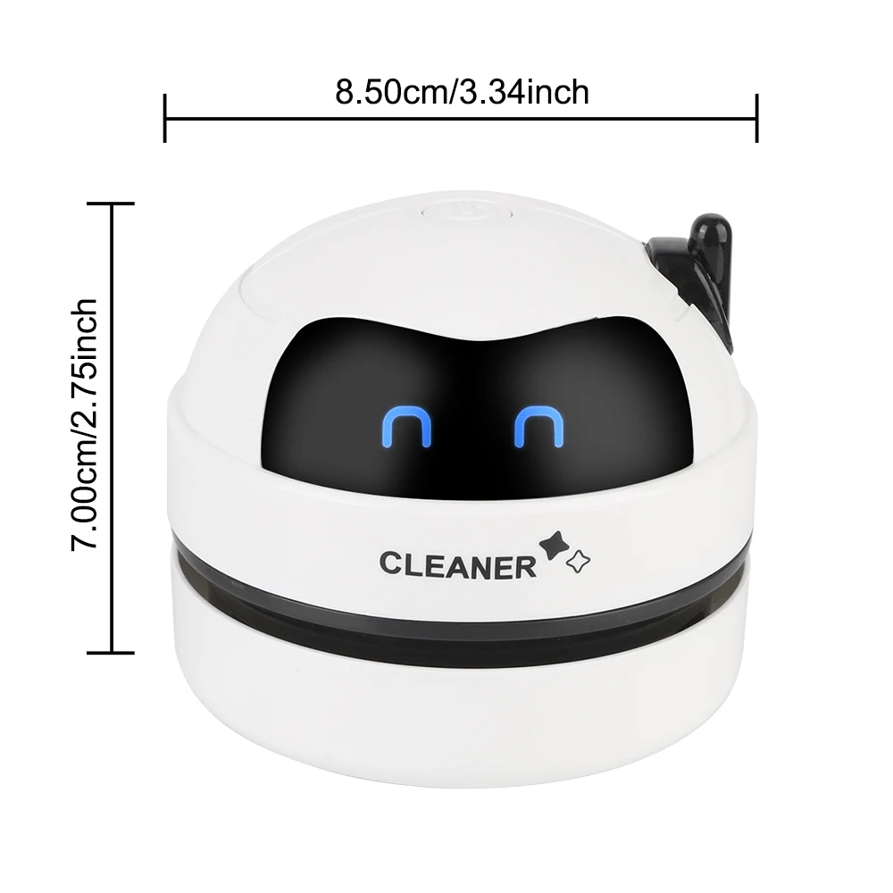 Mini Vacuum Cleaner Protable USB Charging Desktop Cleaner Table Sweeper With Clean Brush For Home Office Desk Dust Vacuum