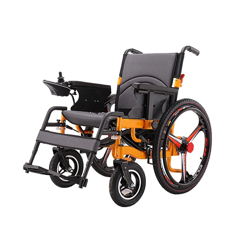 

Elderly scooter disabled electric wheelchair 24-inch magnesium alloy large wheel foldable manual wheelchair