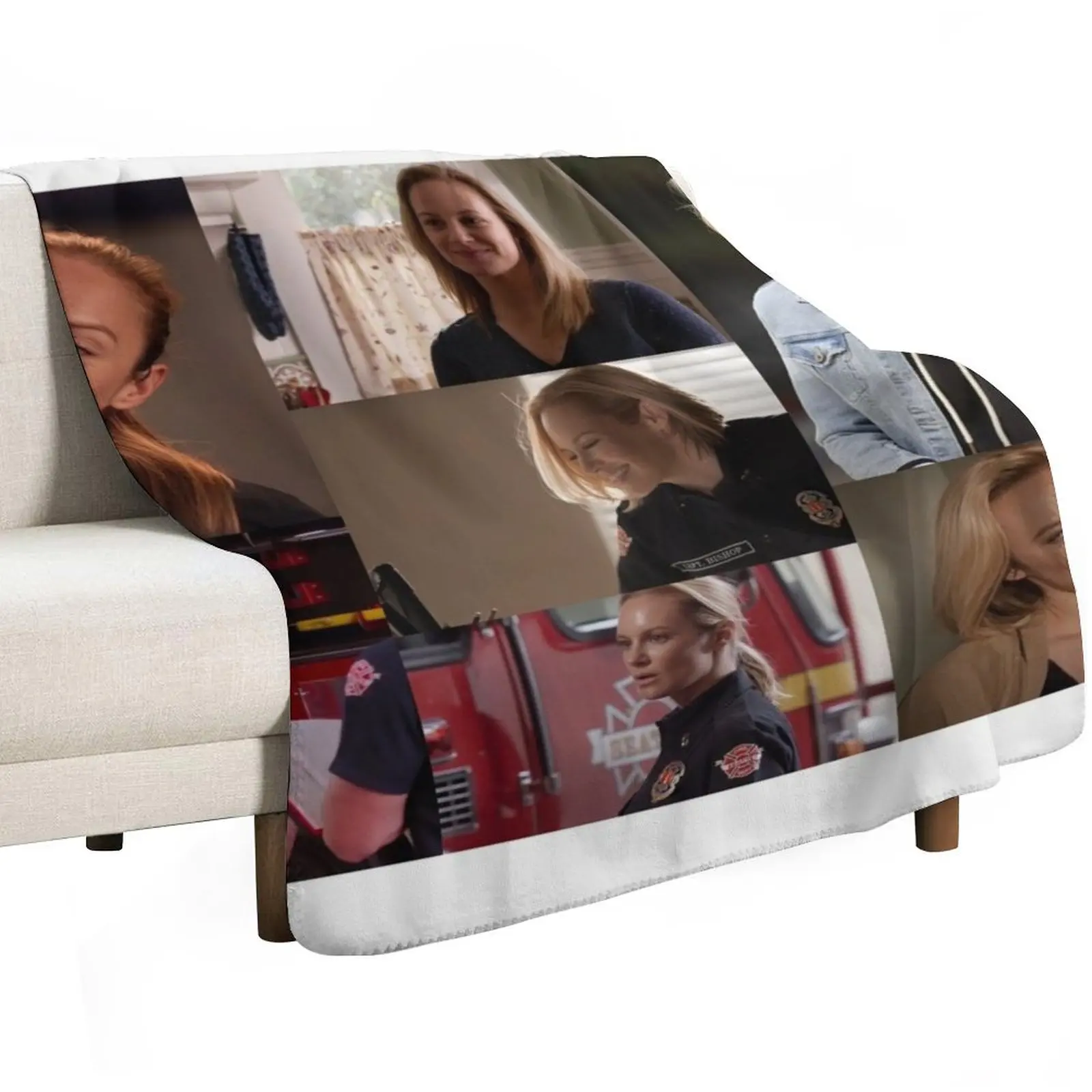 Maya Bishop Large Collage Designed for Blankets Throw Blanket Warm Decorative Sofas Loose anime Blankets