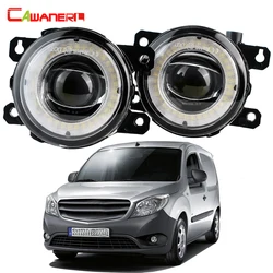 2 szt. Światło przeciwmgielne samochodu oczy anioła LED montażowa dzienna reflektor do jazdy dziennej DRL 30W H11 dla Mercedes Benz Citan W415 2012-2021