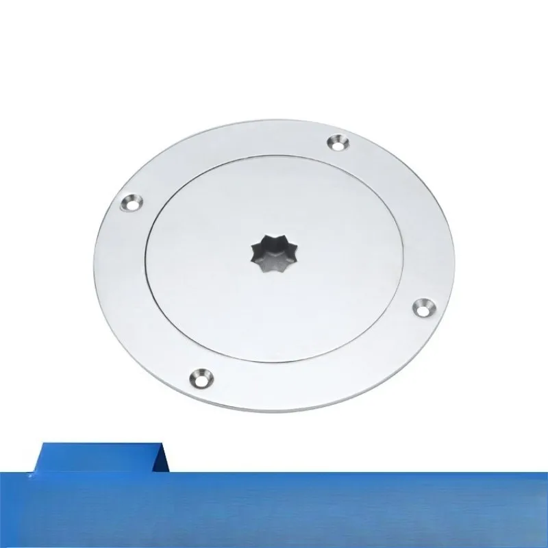 Large disc plum blossom inspection port manhole deck disc hatch cover hand grab hatch cover 316 stainless steel