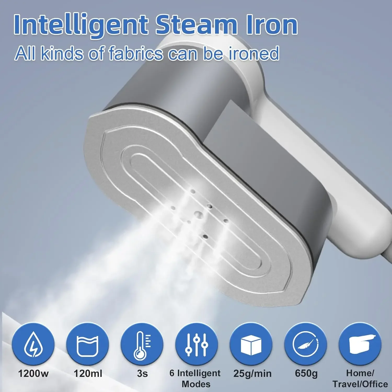 Nieuwe Intelligente Stoomstrijkmachine Draagbare Reizen Steamers voor Kleding Mini Handheld Kledingstuk Ijzer Stoomboot LCD Diplay Screenc
