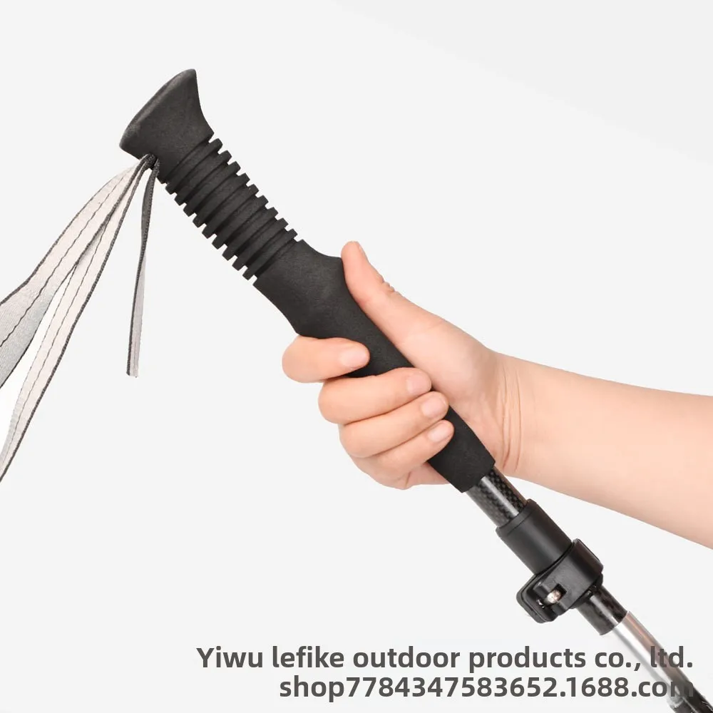 

Ultra-Light 3K Carbon Fiber Trekking Poles Five-Section Folding Climbing Sticks for Outdoor Hiking Walking Lightweight Crutches