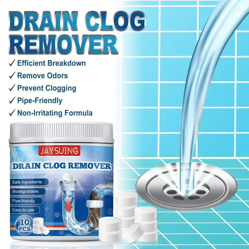 Dredging agent Effervescent tablets Bathroom kitchen sink drain cleaner Effervescent tablets drain dredge for bathroom, toilet