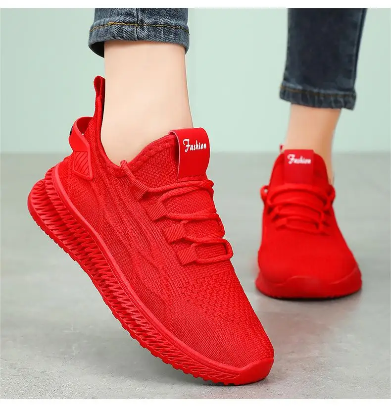 Women's shoes Summer New Cross-border  Fashion Casual Sports Shoes Trendy Mesh Breathable Single Shoes Size 36-41