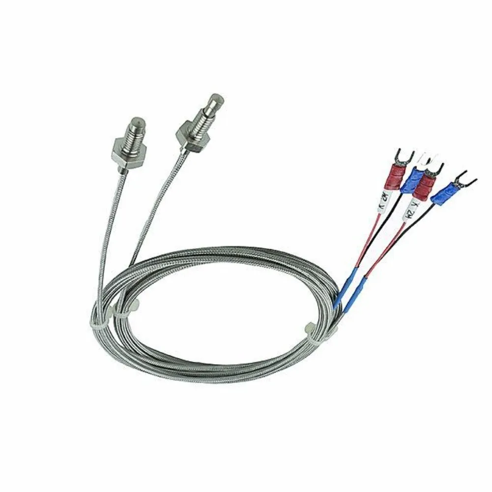 

1pc M8 Threaded Resistance Temperature Sensor With M6 M8 Screw Threads 1M 2M K-type Thermocouple Temperature Detector Tools