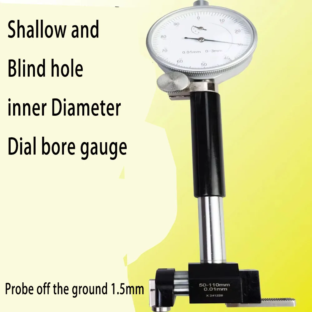 

Deep hole bottom lumen round diameter measure dial bore gauge indicator Blind hole shallow Step groove seam allowance 1.5mm