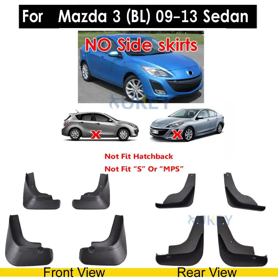 Car Fender Mud Flaps For Mazda 2 DE Mazda 3 BL BM BP Mazda 6 GG GH GJ 2019 2020 Mud Flap Cover Side Skirts Splash Guard Mudflaps