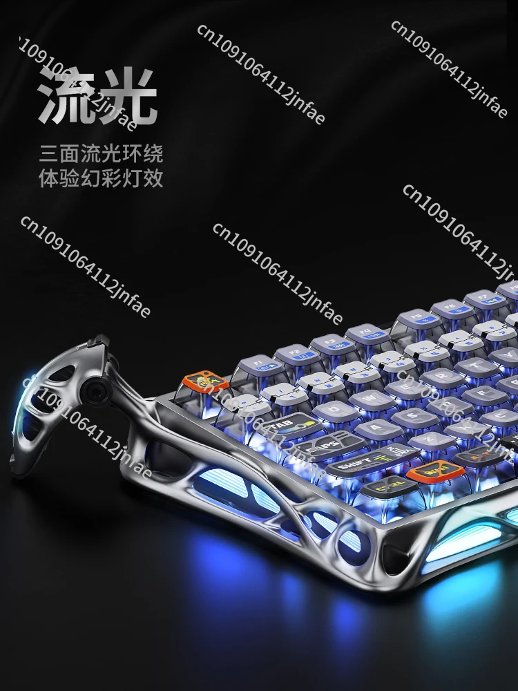 75 Small Mechanical Keyboard Custom Aluminum Wireless Three-mode E-sports Game Special Keyboard and Mouse Set