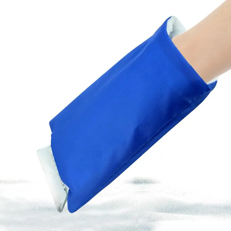 Snow Removal Thickened Sheath Waterproof Winter Tool Car Ice Scraper For Winter With Glove Ice Cleaner With Glove Heat-retaining