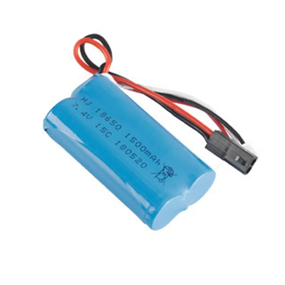 Batteria agli ioni di litio da 7,4 V 1500 mAh 18650 15C 5500 Spina per BG1518 BG1513 BG1515 BG1507 BG1506 1/12 2.4G pezzi di ricambio per camion RC