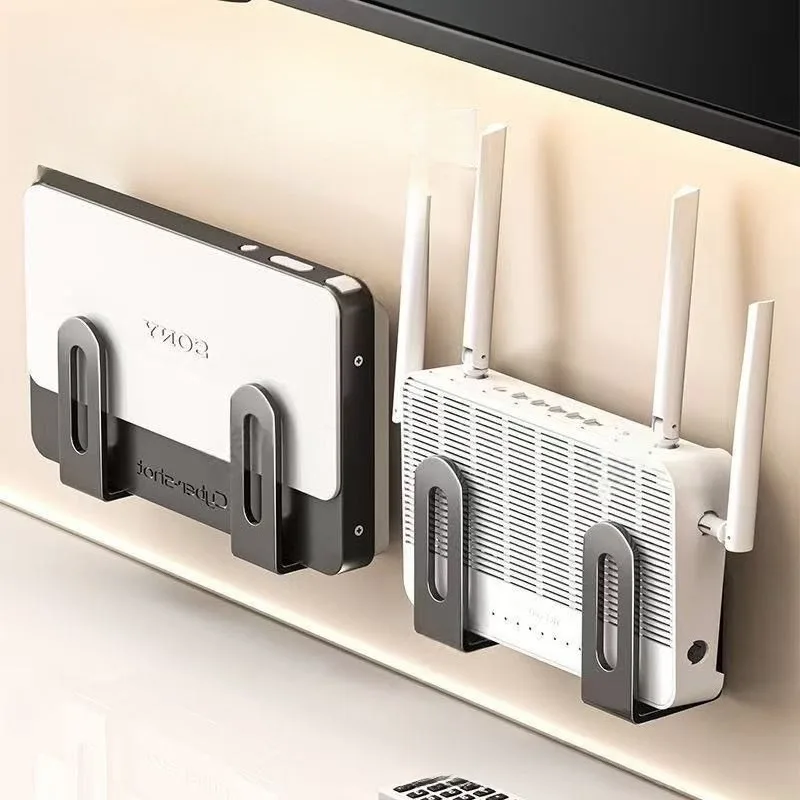 1PC Router Storage Box Wall-mounted Set-top Box Wall-mounted Bracket Support Bracket WiFi Shelf