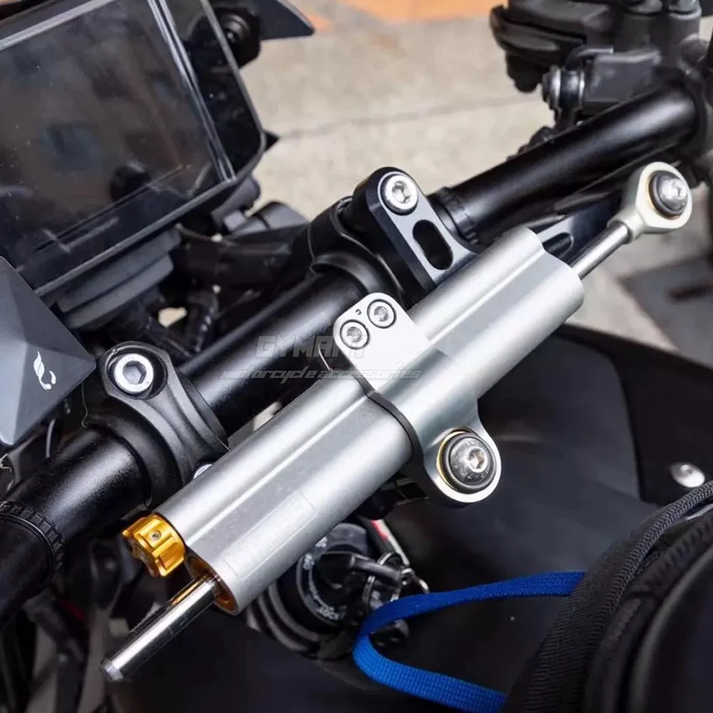 MT09 2025 Motorcycle Steering Damper Bracket Stabilizer Support For YAMAHA MT09 SP 2024 2025 Speed Wobble Safety Accessories
