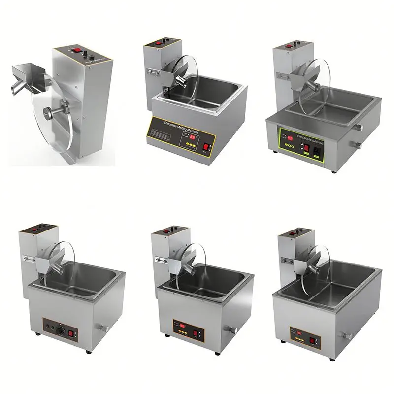 Máquina elétrica digital de têmpera de chcolates pequenos Mini máquina de moldagem para fazer chocolate