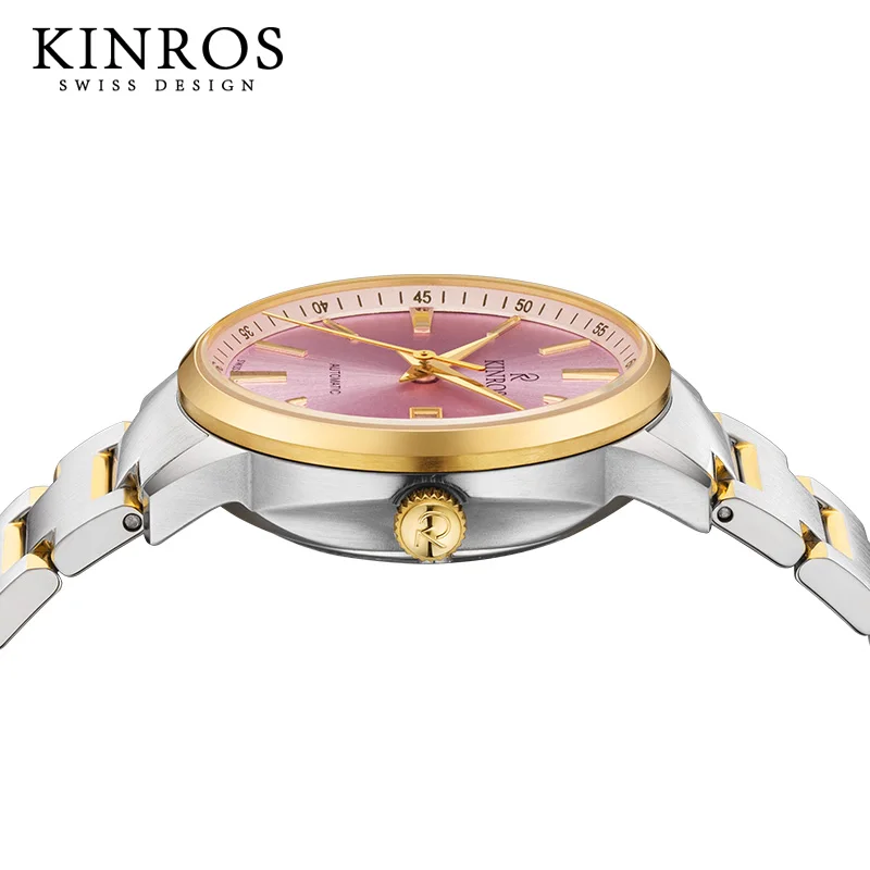 【 Imported Movement 】 KINROS Brand Women\'s Fully Automatic Mechanical Watch Luxury Waterproof Calendar Women\'s Watch