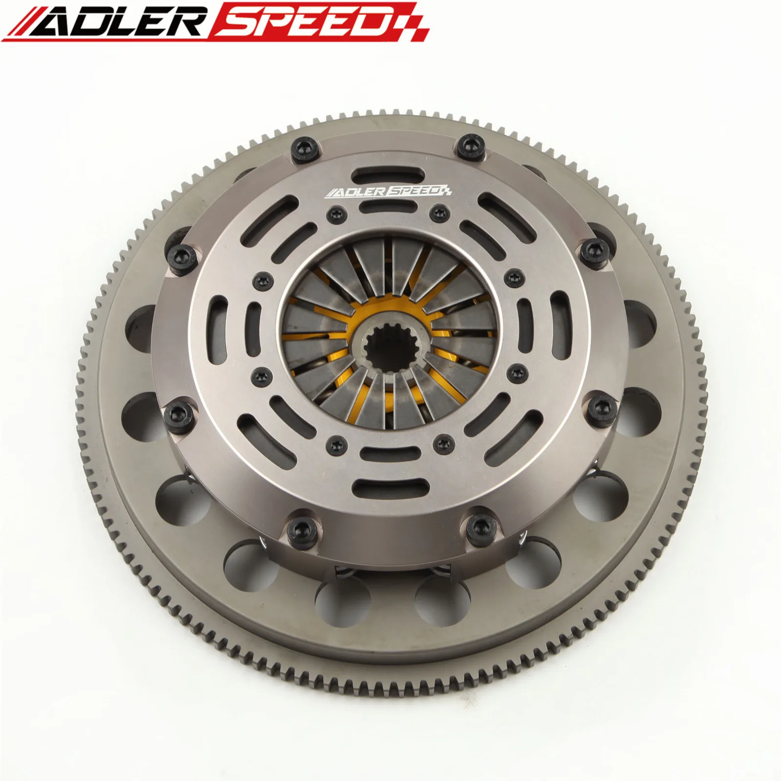 ADLERSPEED Sprung Clutch Twin Disc & Flywheel For 02-06 MINI COOPER S R52 R53 1.6L 6-SPEED