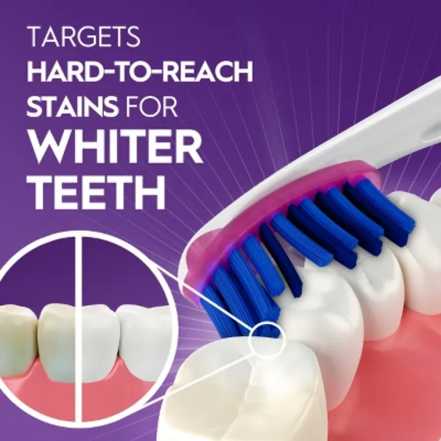 Ручная зубная щетка с мягкой щетиной для удаления пятен, регулируемые насадки в индивидуальном стиле, подходят для ваших зубов для очистки торстом.