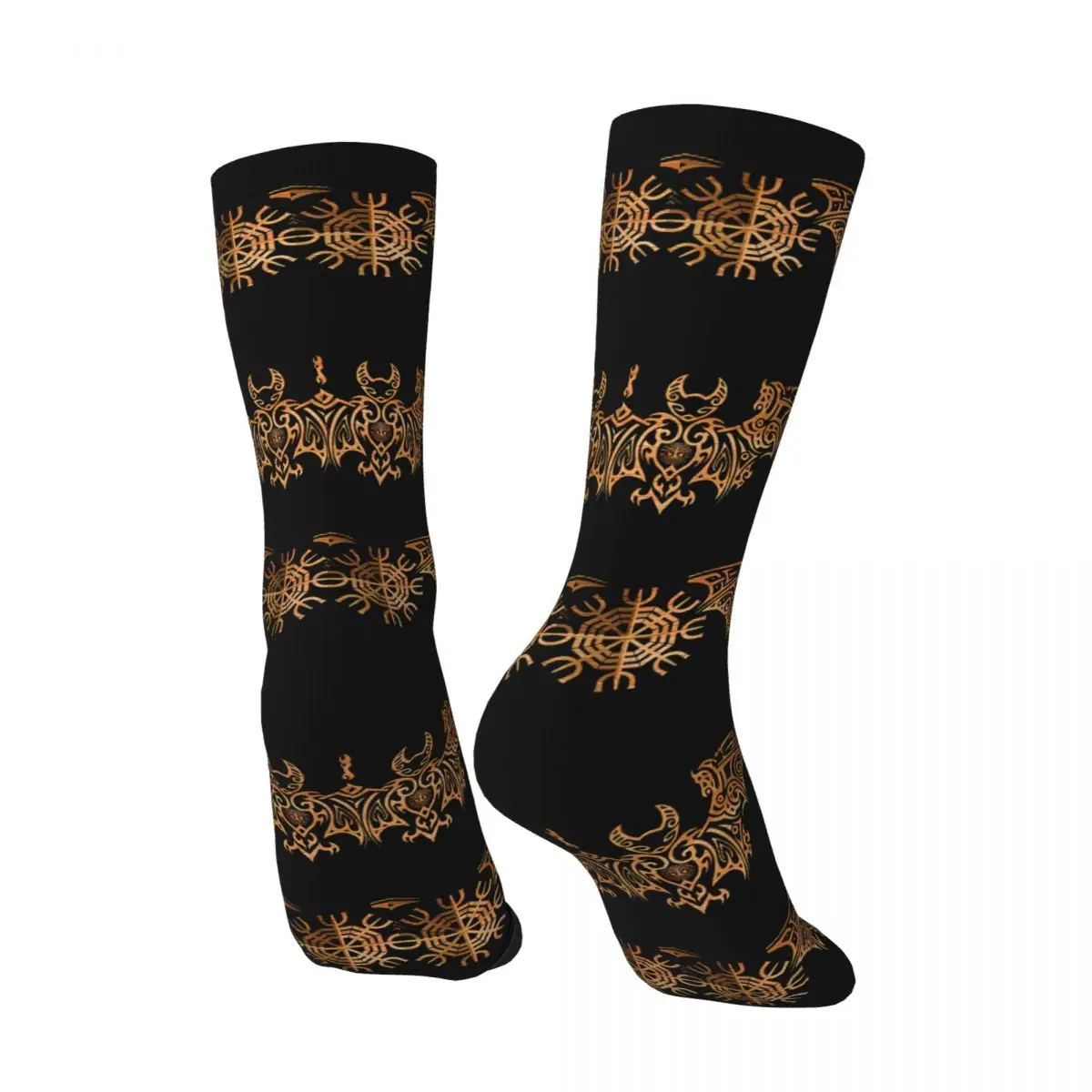 Bat Viking Sock Printed Man Polyester
