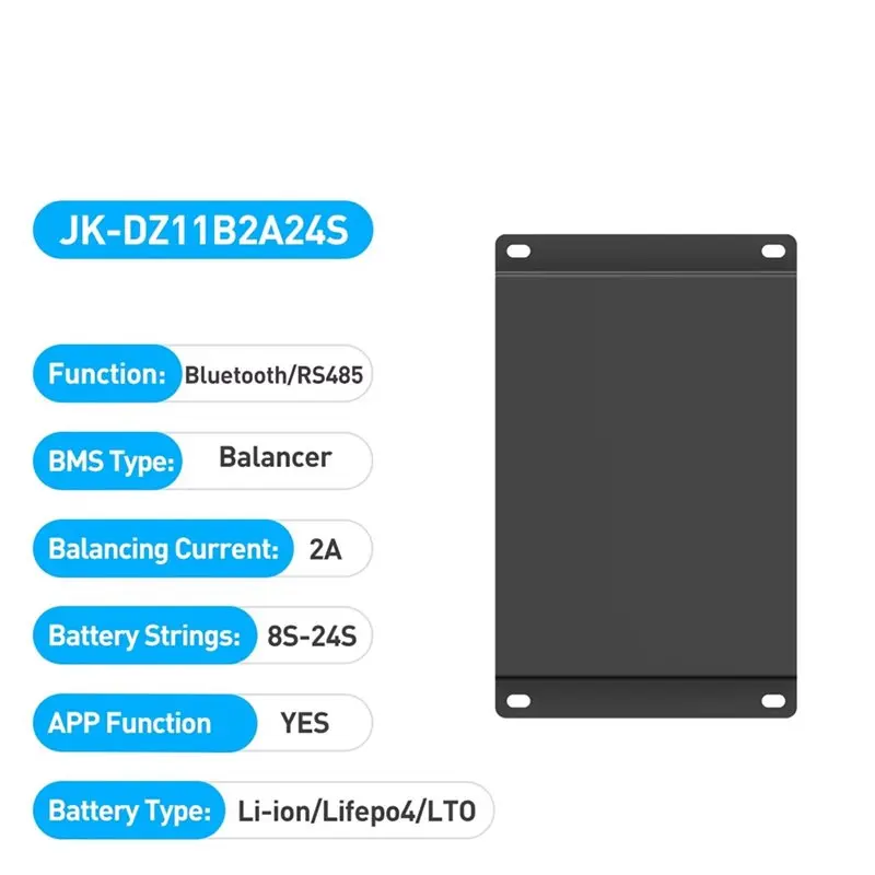 【PUBLICITY】JK-DZ11B2A24S Smart Active Balancer 2A 8S 16S 20S 24S CANBUS Bluetooth App Control Storage Balance Board For Li- F