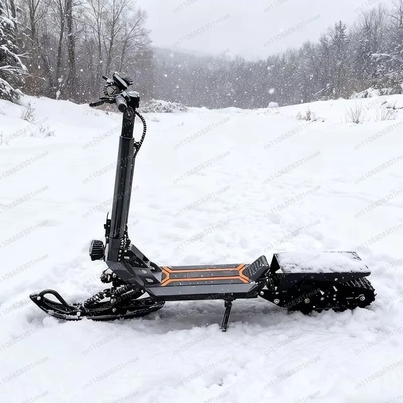 Snow electric snowmobile adult foldable sleigh + track outdoor riding snow scooter