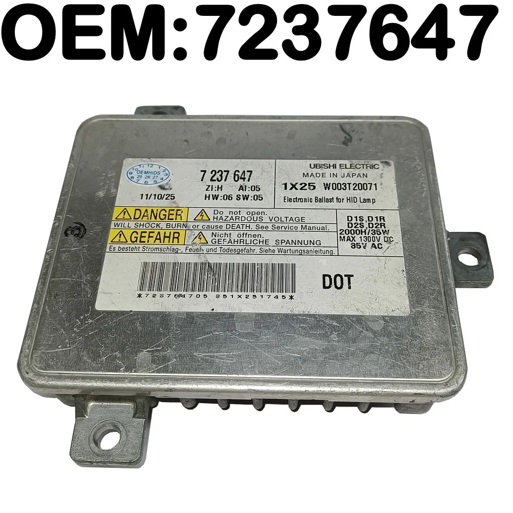 

Original Oemhids 80new 7237647 D1S D1R Xenon Ballast W003T20071 Non New 7 237 647