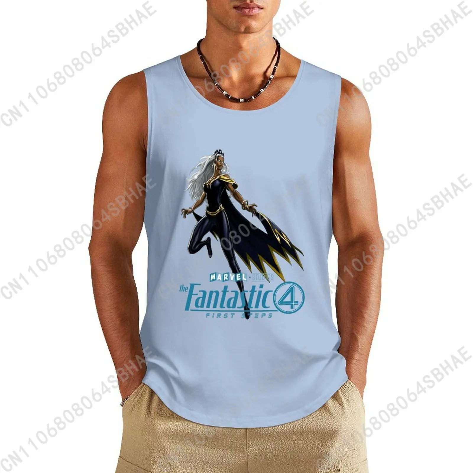 

Marvel Storm Custom Pattern Mens Cotton Tank Top Cotton Sleeveless Shirt Men Undershirt Personalized Gifts Cosplay