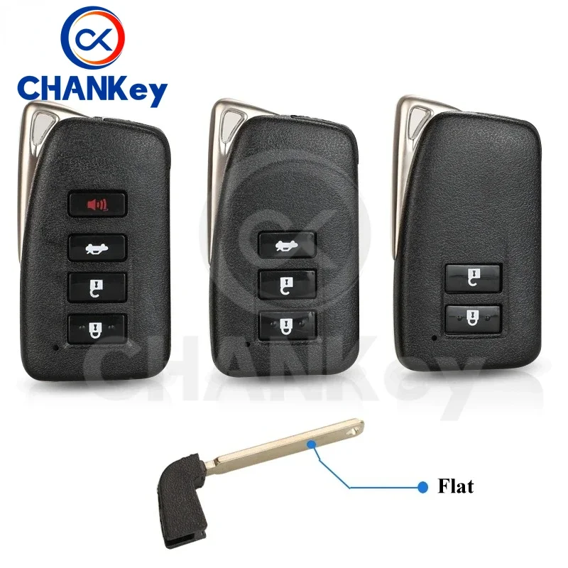 CHANKey 2/3/4 Button Remote Car  Shell Cover For Lexus NX GS RX IS ES GX LX RC 200 250 350 LS 450H 300H  Case Replacement