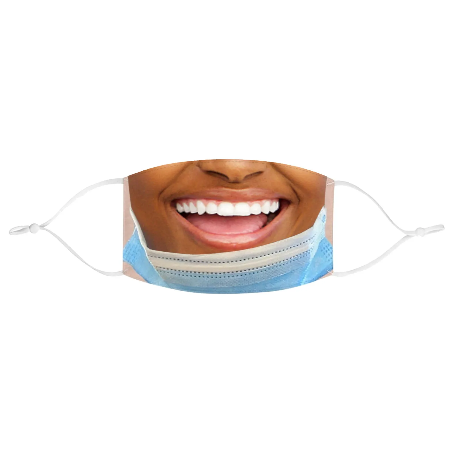 Maschera per la bocca divertente per adulti Maschere per il viso in stoffa divertenti Mascarillas Accessori cosplay Maschera di protezione antipolvere riutilizzabile lavabile
