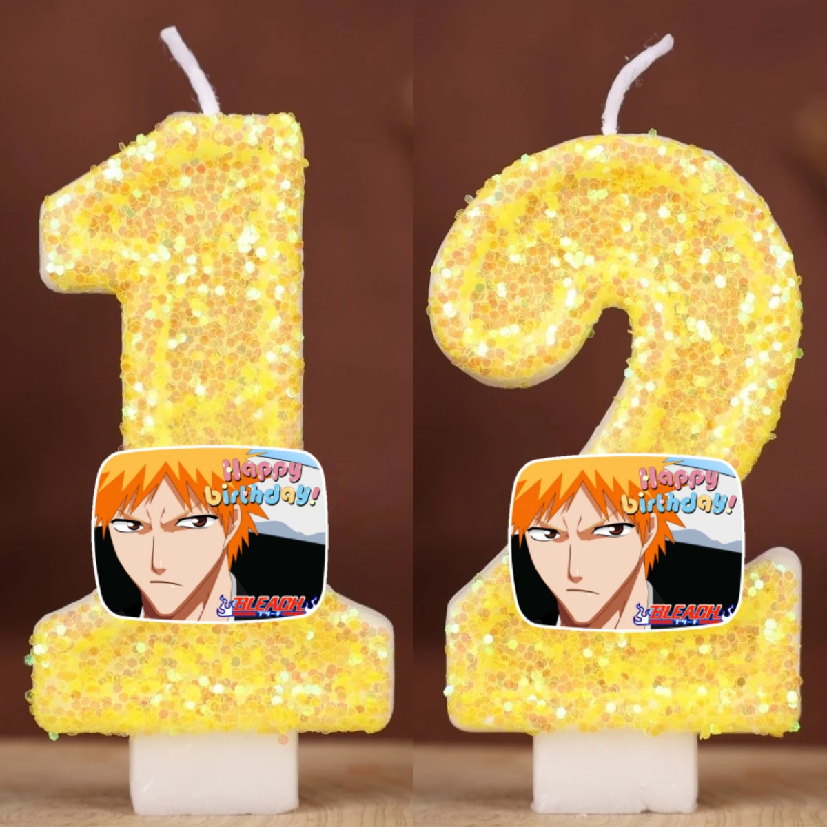 

Death Kurosaki Ichigo Digital Candle Number 0-9 Kids Birthday Cake Decoration Supplies Cartoon Anime Party Accessories Supplies