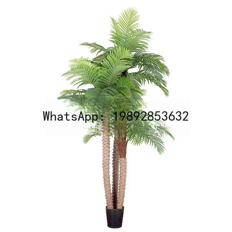 Palmera de Aguja Tropical BJ, Palmera Areca, Planta en Maceta de Alta Simulación para Paisajes Verdes