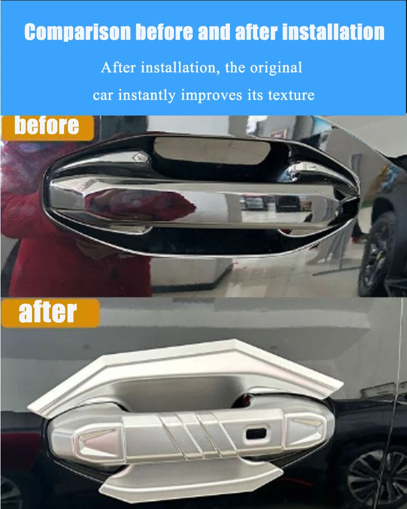 Car Exterior Door Handle For Jetour Traveller Shanhai T2 2023 2024 2025 Car Accessories Automobile Ourside External Handle Cover