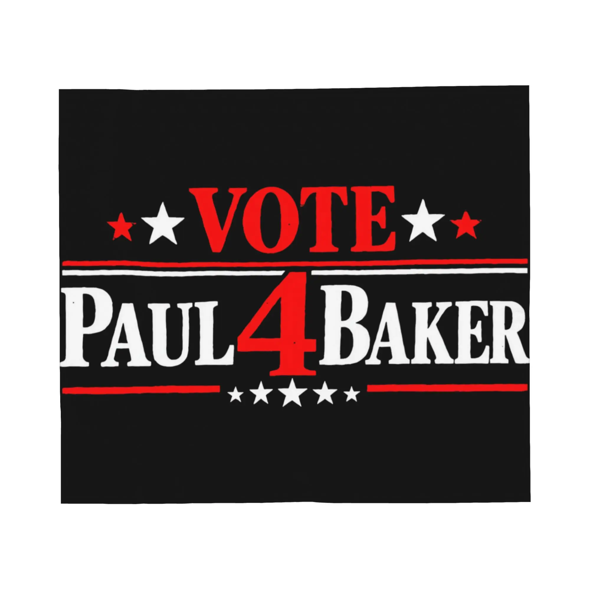 Vote Paul 4 Baker Vintage Campaign Blanket Fleece  Ultra-Soft Throw Blankets for Bedroom Sofa Bedroom Quilt