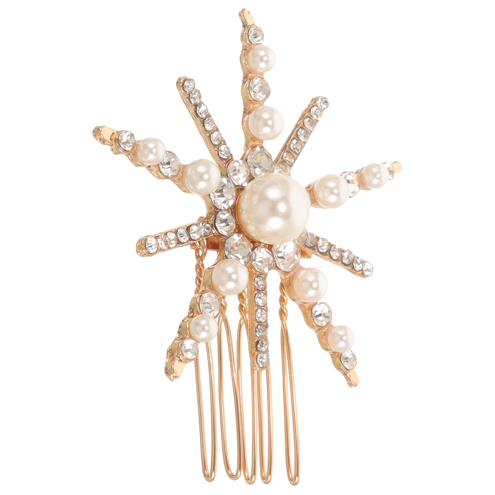 

Pearl Comb Hair Accessories Silver Side Comb Rhinestone Decorative Bridesmaid Wedding Bride Girls Hair Combs Clips