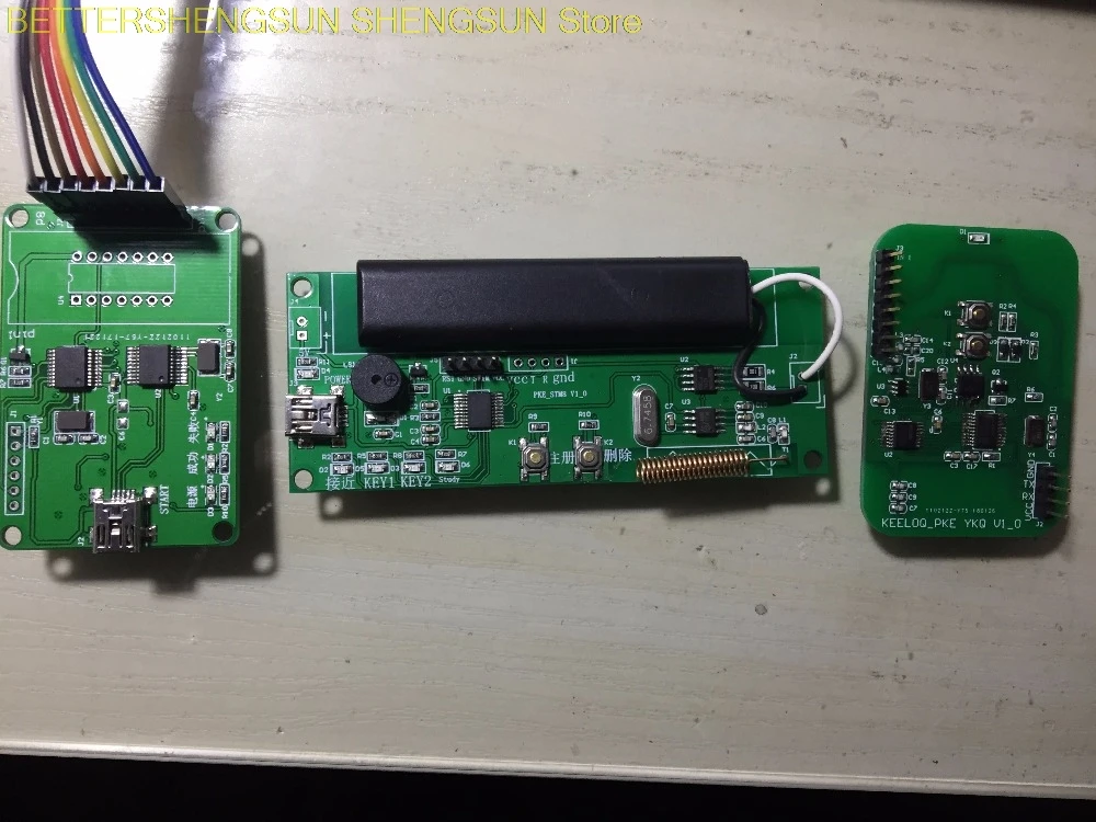 PKE  board, AS3933  board, HCS300 rolling code  board