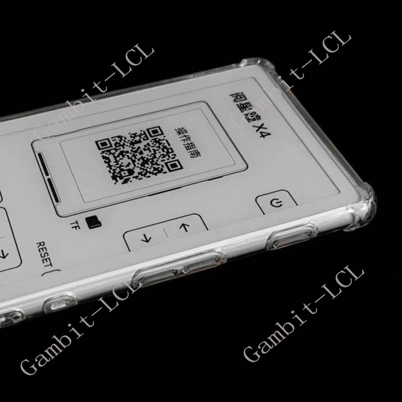 Anti-Fall-Hülle für XTEINK X4 E-Book 4,3 Zoll, Original-Schutzhülle auf der Rückseite, weiches TPU, stoßfeste Rückseite, transparente Hülle auf Xteink X4 – Detail 6