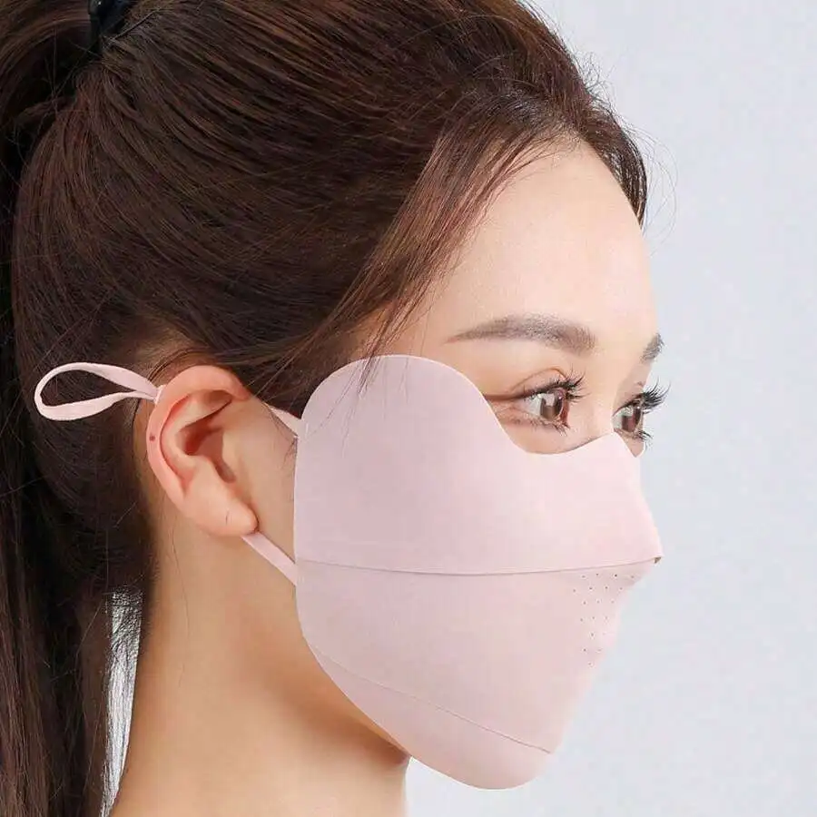 

3D Seamless Sunscreen Mask For Women Breathable UV Protection Face Cover