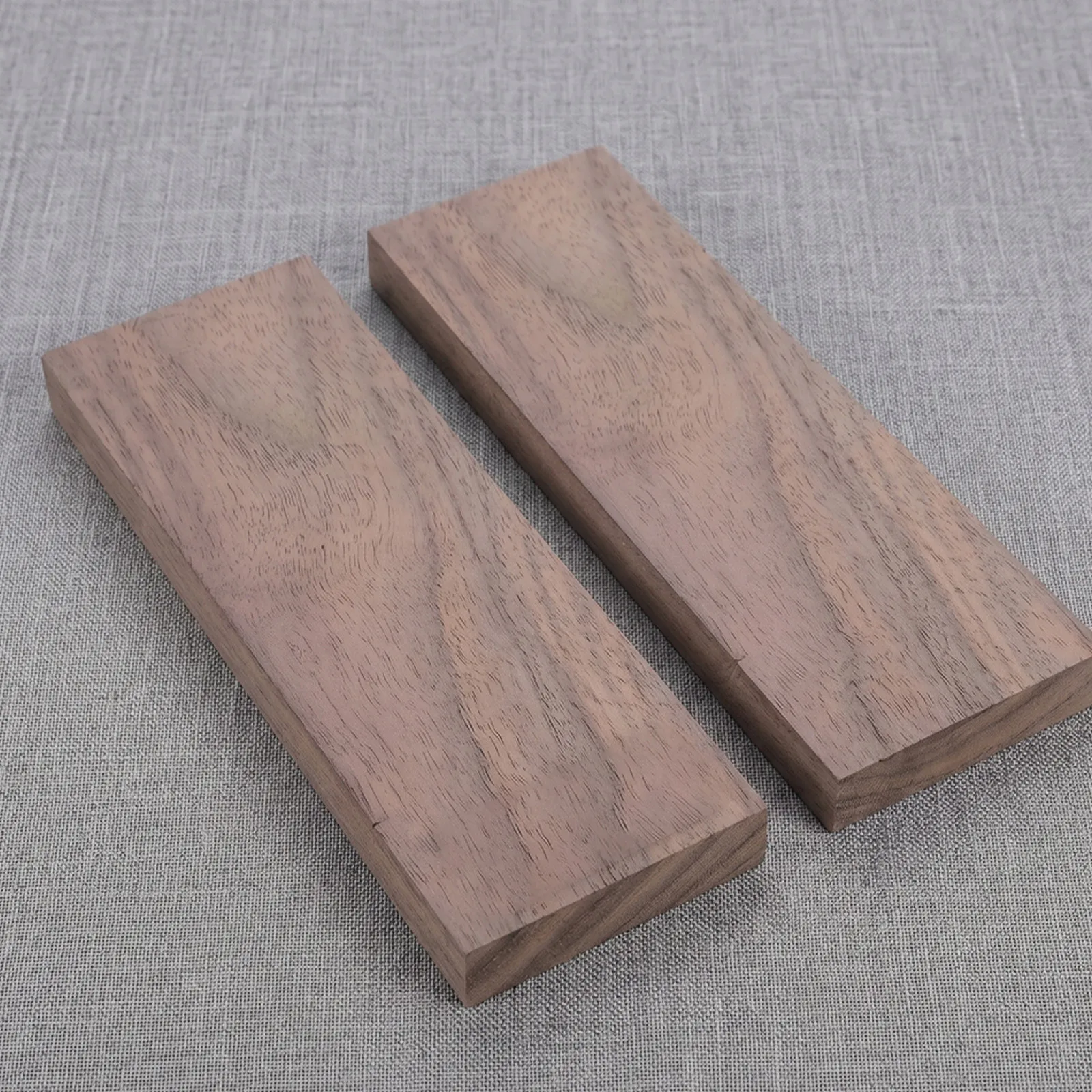 2Pcs Kitchen Cutter Handle Replacement Natural Wood Scales 4.72 X 1.57 Solid DIY Knife Handle Material Cutter Making Supplies view 3