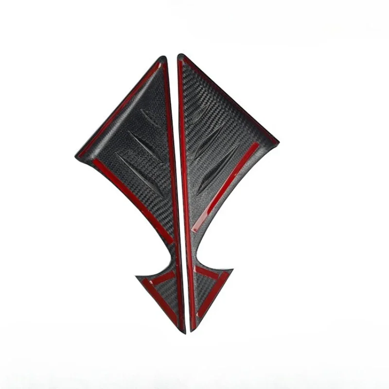

For Jaguar F-TYPE 13-22 Real Dry Carbon Fiber A-pillar Triangular Decorative Cover Exterior Decoration Modification Accessories