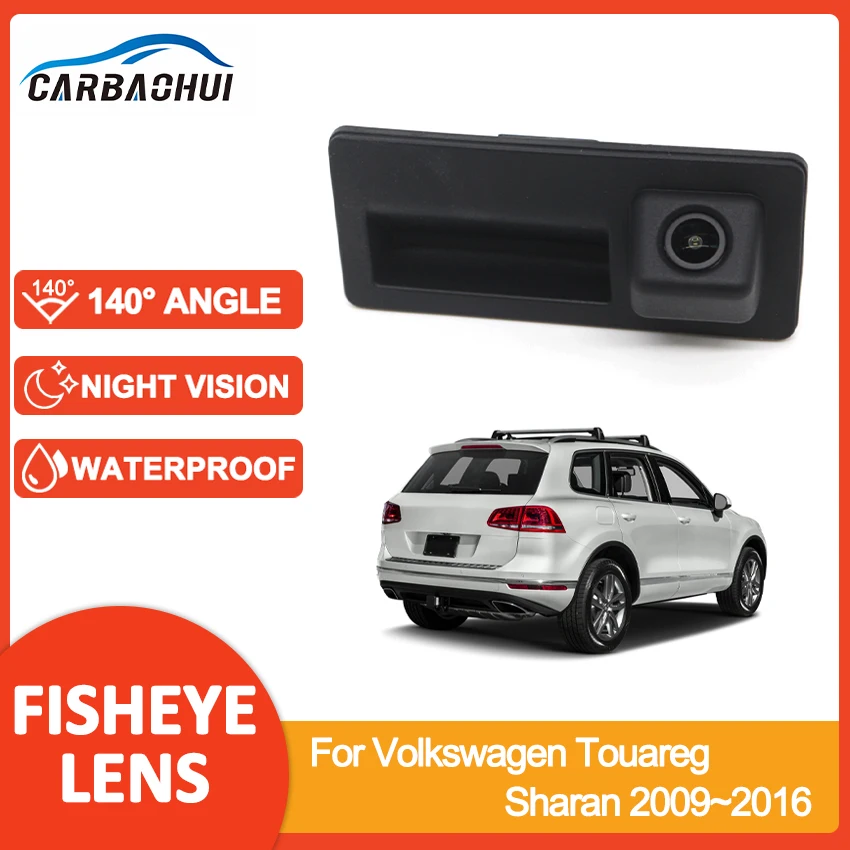 HD CCD Car Rear View Reverse Backup Trunk Handle Camera For Volkswagen Touareg Sharan 2009~2015 2016