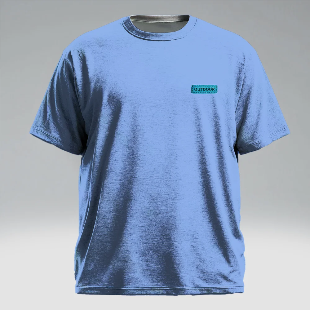 

S-9xl plus size Men's Short Sleeve T-Shirt: Text-Edge Style - Sleek Bold Slogans, Wrinkle-Resistant,