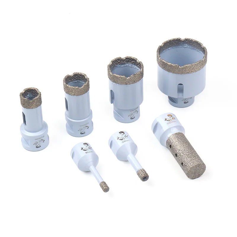 

8PCS Brazed Diamond Hole Opener Kit, Heavy Duty Drill Bits for Tile, Marble, Porcelain and Vitrified Brick
