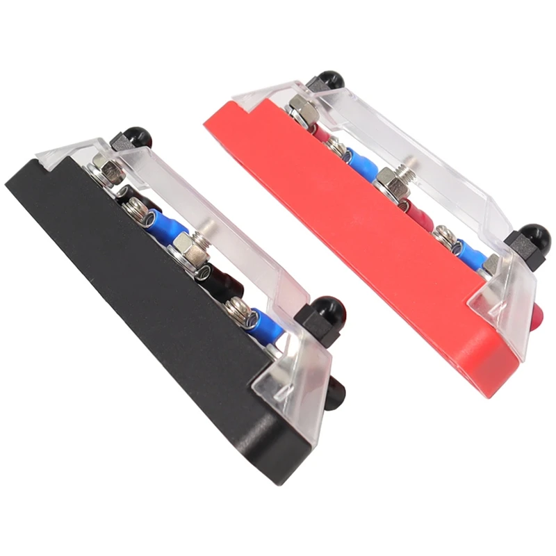

M6 Busbar Box Board 150A 4 Terminals Current Busbar Cable Box Power Box Replacement Parts Accessories Suitable For RV Yacht Car