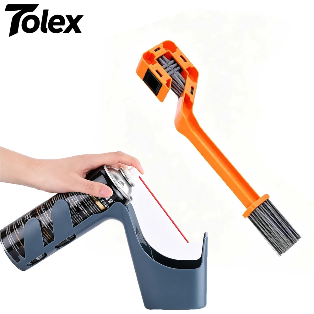 Tolex Bicycle Chain Cleaner Portable MTB Chain Washer Machine with Brush Scrubber  Tool Bike Scrubber Washer Tool Bike Accessory
