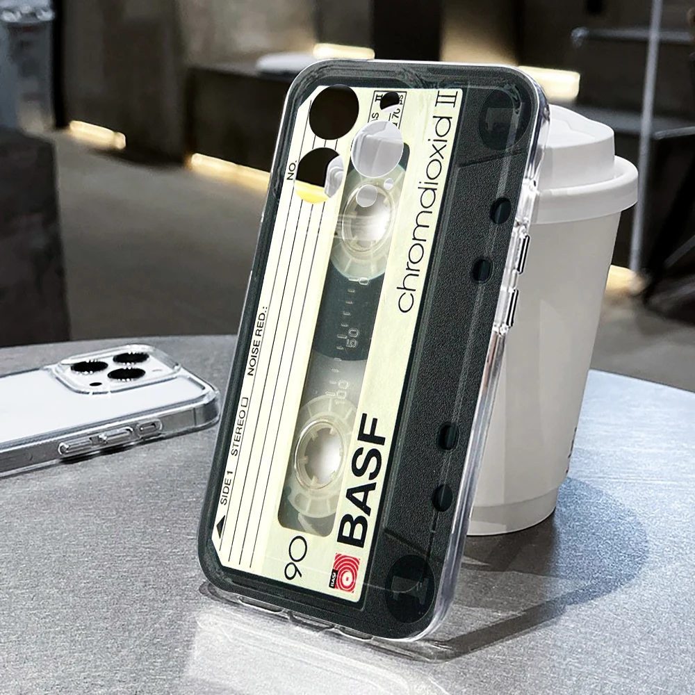 Retro-Kassetten-Kunst Klare Hülle für Samsung Galaxy S25 S24 S23 Ultra S22 S21Plus FE A56 A55 A54 A53 A36 A35 A34 5G PC Funda – Detail 13