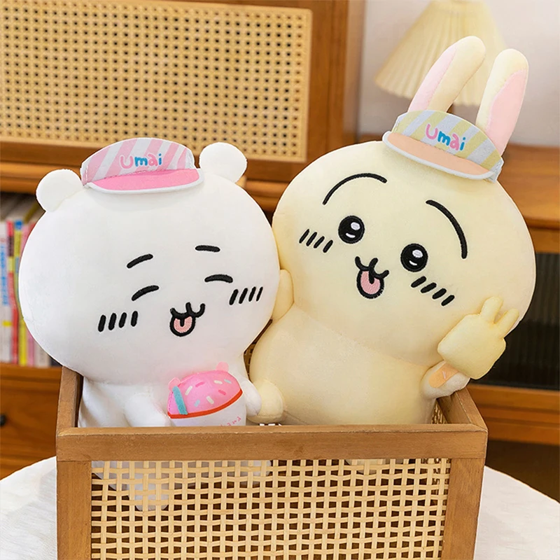 

Большой размер милый мультфильм Kawaii Chiikawa мороженое Hachiware Usagi плюшевая кукла подушка орнамент для взрослых и детей подарок на день рождения игрушка